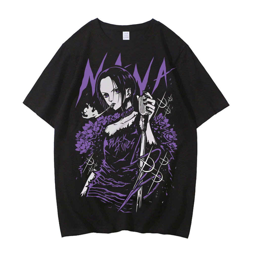 Nana Anime Merchandise - Хлопковая футболка Black Stones Nana Osaki,
