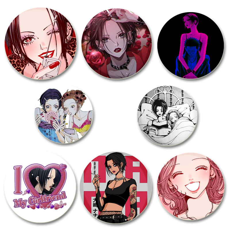 Nana Anime Merchandise - Эмалевые значки с HD-печатью персонажей аниме