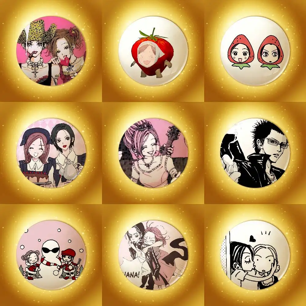 Nana Anime Merchandise - Эмалевые значки ручной работы «Аниме N-NANA»,