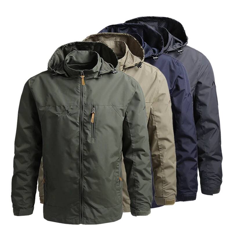 Windbreaker Anime Merchandise - Ветровка мужская тактическая, водонепроницаемая, с капюшоном,
