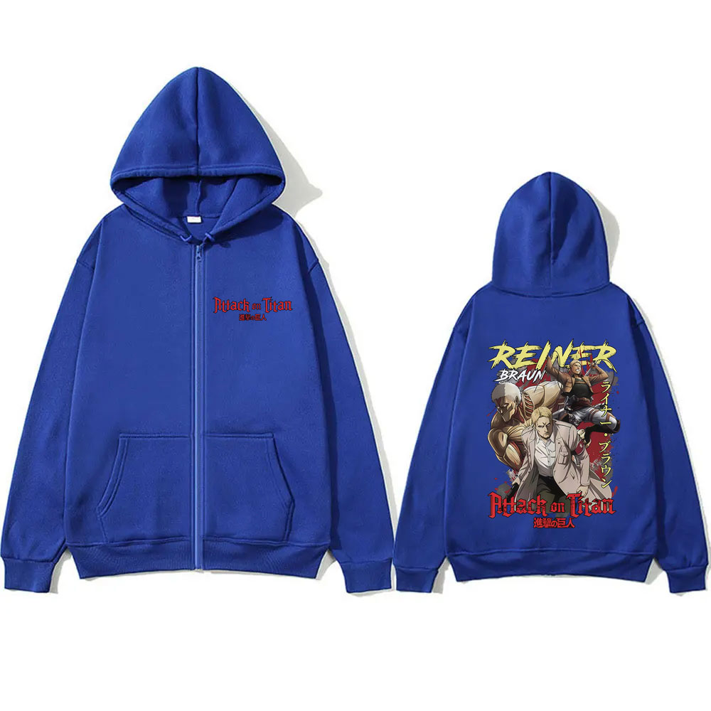 Аниме Атака Титанов Рейнер Бра – обзор и цена Anime Merch Hoodie